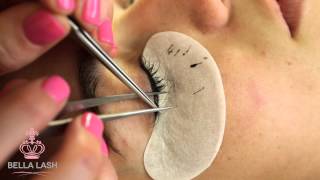 How to Do Eyelash Extensions by Bella Lash [upl. by Treulich308]