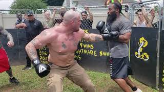 SKINHEAD vs STREET FIGHTER PRISON BEEF DIRTIEST HEAVY WEIGHT KO [upl. by Skees75]