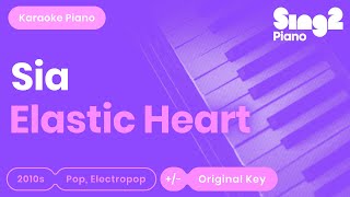 Sia  Elastic Heart Karaoke Piano [upl. by Krute]