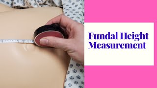 HOW TO MEASURE FUNDAL HEIGHTSKILL DEMO [upl. by Joao]