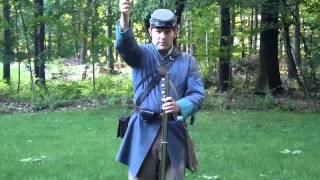 Loading amp Firing a Civil War Musket [upl. by Yesllek632]