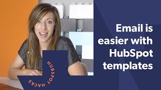 Create a HubSpot Email Template  A quick tutorial [upl. by Refinnej]