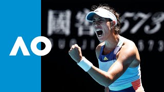 Garbiñe Muguruza vs Anastasia Pavlyuchenkova  Match Highlights QF  Australian Open 2020 [upl. by Hoj]