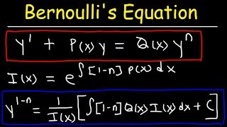 Bernoullis Equation For Differential Equations [upl. by Kiraa]