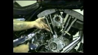 Harley ShovelHead pushrod adjustment [upl. by Rhoades653]