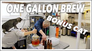 🍺 1 Gallon Of Beer  Your First HomeBrew Recipe BrewHouse Glen amp Friends Cooking [upl. by Akli]