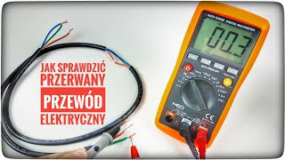 Jak sprawdzić przerwany przewód elektryczny miernikiem  ForumWiedzy [upl. by Swigart229]