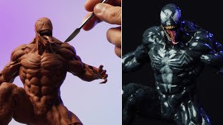 Sculpting VENOM  Comics Version Timelapse [upl. by Eillen961]