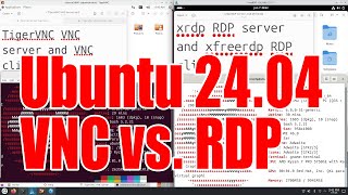 Ubuntu 2404 VNC vs RDP  January 2025  64e5c6e8 [upl. by Revlis]