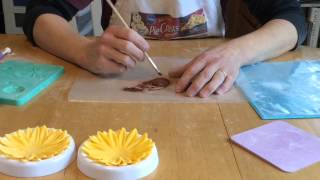 Gum Paste Flowers How to Make Sunflowers [upl. by Jessalyn]