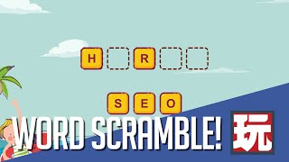 Word Scramble Game with Playmaker  Unity [upl. by Gruver834]