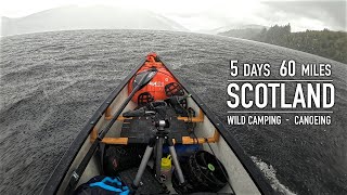 5 Day  60 Mile Wilderness Canoe Trip in Scotland Great Glen Canoe Trail [upl. by Elram]