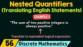 Nested Quantifiers Translating English Statements  Example 1 [upl. by Leraj212]