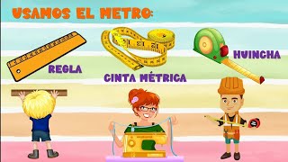 Medidas de longitud metro y centímetro para niños [upl. by Va]