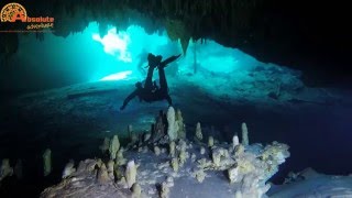 Cenote diving Dreamgate Mexico [upl. by Anairb]