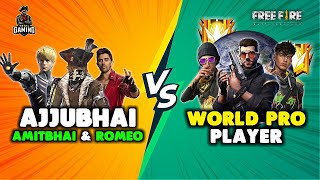 Ajjubhai and Desi Gamers vs World Pro Player Punkster Runner Bundle Gameplay  Garena Free Fire [upl. by Vallery]