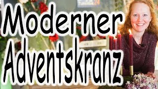 Adventskranz modern in Beere und Moosgrün Weihnachtskranz  Kranzbinden weihnachtlich  Adventsdeko [upl. by Eixela]