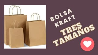 ✔️¿COMO HACER BOLSAS KRAFT DE DIFERENTES TAMAÑOS [upl. by Gayler255]