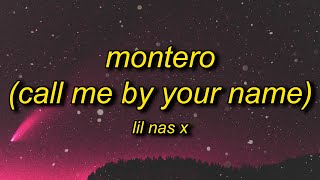 Lil Nas X  MONTERO Call Me By Your Name Lyrics  call me when you want call me when you need [upl. by Worthy842]