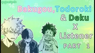 quotKissing Gamequot Bakugou Katsuki Deku amp Shoto Todoroki x listener ASMRBNHA Spicy Ver [upl. by Aile]