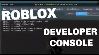 ROBLOX STUDIO  How to use the OutputDeveloper Console Parts WalkSpeed JumpPower [upl. by Siugram]