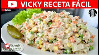 ENSALADA DE ATUN FACIL  VickyRecetaFacil [upl. by Erny]