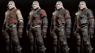 The Witcher 3 Wild Hunt  Wolf Witcher Gear Set Showcase Normal Enhanced Superior Mastercrafted [upl. by Notlehs]