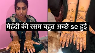 Meri mehndi kitni sunder lagi h or dance bhi kiya 🤭♥️ iammishikaofficial389 mishika [upl. by Noivad192]