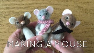 How to Needle Felt a Mouse  Fuzzywuzzie Craft amp Suuplies  Needle Felting [upl. by Rutledge]