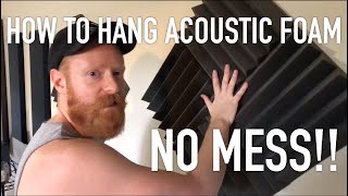 The Proper Way To Hang Acoustic Foam [upl. by Yesteb]