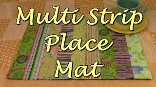 DIY Multi Strip Placemats amp Table Runner  The Sewing Room Channel [upl. by Drabeck184]