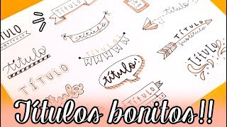 40 TÍTULOS BONITOS ✄ Barbs Arenas Art [upl. by Ranson]