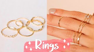 12 DIY Rings EASY amp Adjustable How To Make a Ring  Create Your Own Accessories [upl. by Concordia]