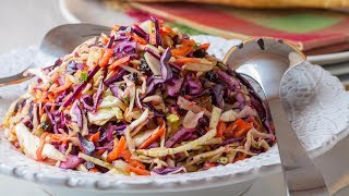 How to Make the Best Cabbage Salad  Red Cabbage Salad with Apple [upl. by Assir]