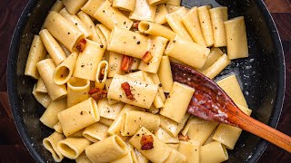 Rigatoni alla Gricia with Guanciale and Pecorino Romano [upl. by Mieka743]