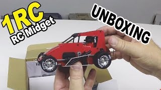 1RC Midget unboxing and first test  118 scale RC racing [upl. by Natanoj]