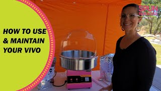 How To Use a Vivo Cotton Candy Machine [upl. by Suidualc]