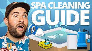 How To CLEAN Your HOT TUB Beginners Guide [upl. by Hammer]