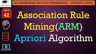 L42 Association Rule MiningARM  Apriori Algorithm  Example  Data Mining Lectures in Hindi [upl. by Htidirem]