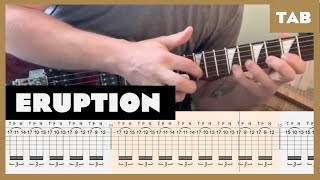 Van Halen  Eruption  Guitar Tab  Lesson  Cover  Tutorial [upl. by Socin]