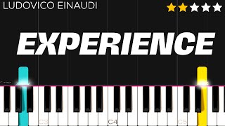 Ludovico Einaudi  Experience  EASY Piano Tutorial [upl. by Ellenod]