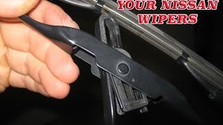 HOW TO CHANGE YOUR NISSAN WINDSHIELD WIPER [upl. by Yhtir]