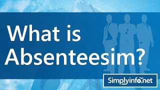 What is Absenteeism  What is Absent  What is Absence  HRM Terms  SimplyInfonet [upl. by Turro]