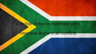 South Africa National Anthem English lyrics [upl. by Templeton]