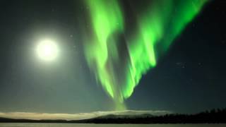 One night in Finnish Lapland with northern lights [upl. by Ibbison47]