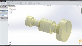 Revolve Boss and Revolve Cut Feature in SolidWorks 12 PCE  Prof Binsu Babu [upl. by Swirsky]