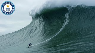 Largest wave surfed  Guinness World Records [upl. by Slack]