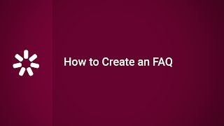 How to Create an FAQ [upl. by Ejroj]