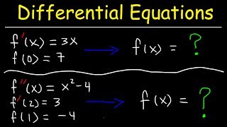 Finding Particular Solutions of Differential Equations Given Initial Conditions [upl. by Darda]