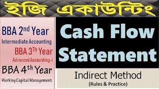 Cash Flow Statement Class1 Indirect Method  Rules amp PracticeBBABBS2nd 3rd 4th Year [upl. by Leaw]